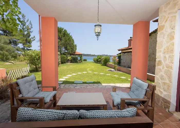 Egeo - Beachfront Paradise, Private Beach, Starlink, Bbq Villa Vourvourou