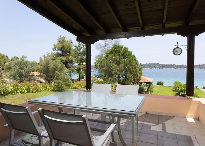 Egeo - Beachfront Paradise, Private Beach, Starlink, Bbq Villa Vourvourou